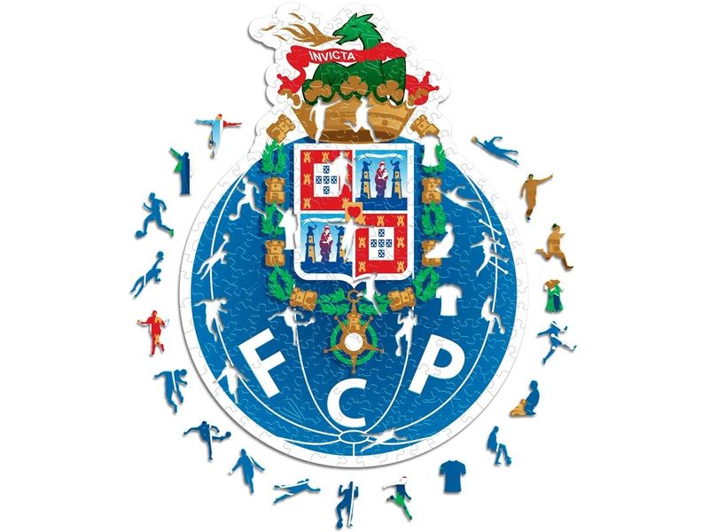 Iconic Puzzle FC Porto – Logo Offizielles Holzpuzzle, Grösse M