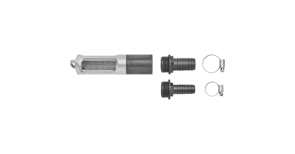 GARDENAZuigfilterset met terugslagklep  (Grijs/zilver)
