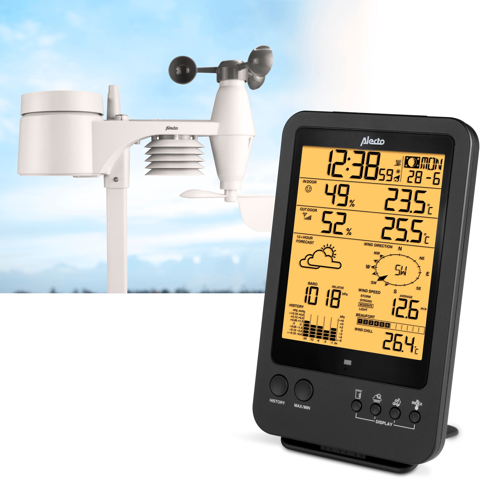 Alecto ws-4700 professioneel weerstation