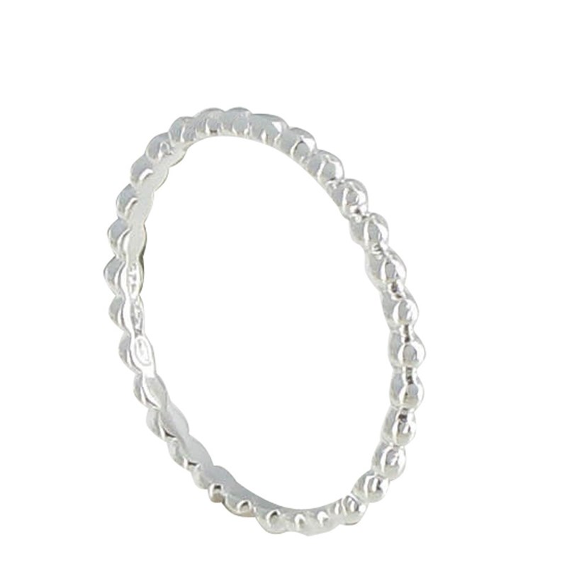 Bague Argent Anneau de Billes