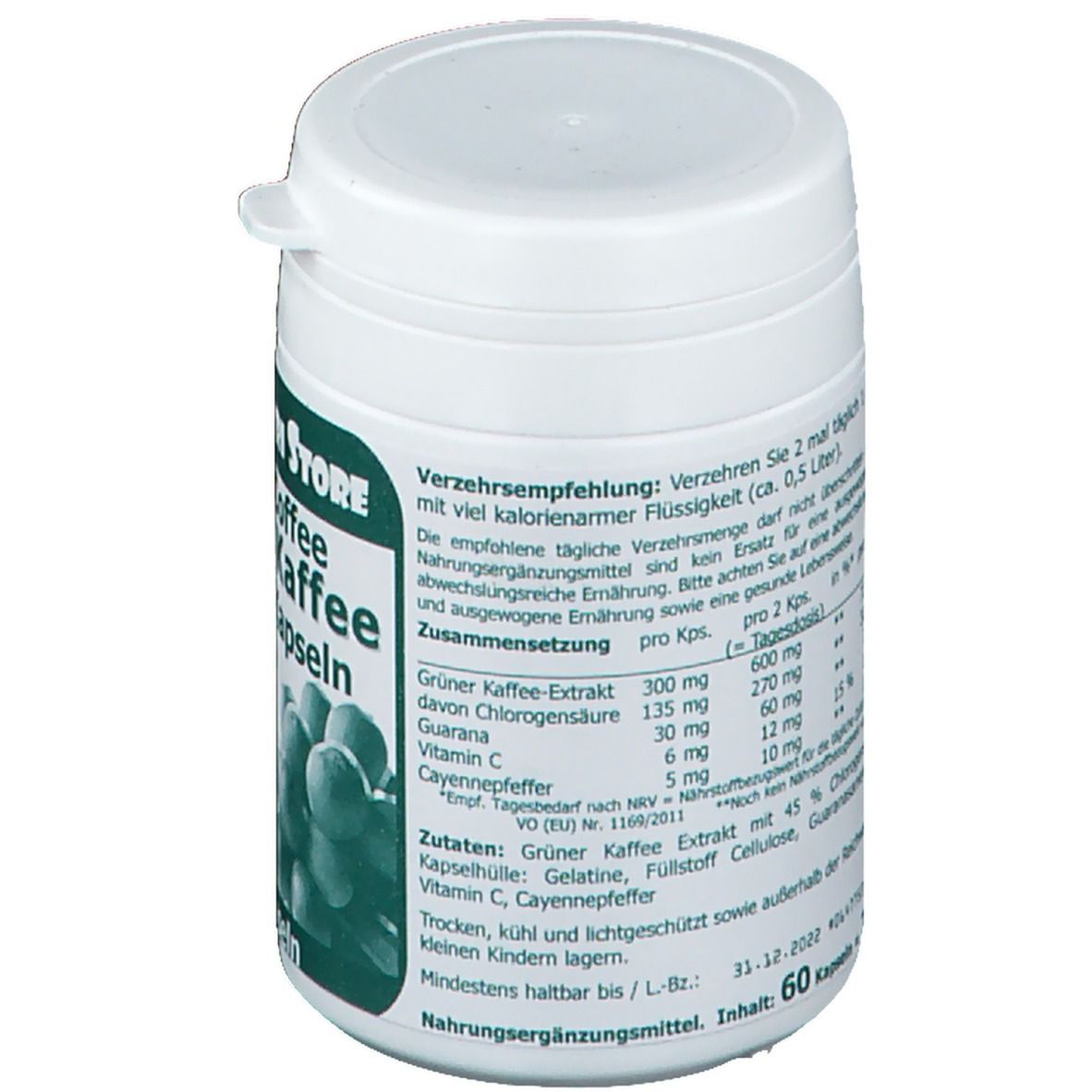 Grüner Kaffee Extrakt 300 mg