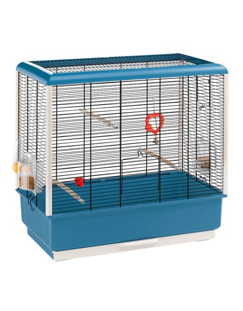 Ferplast Vogelkooi Piano 4 - Vogelverblijven - 59x33x60 cm Blauw
