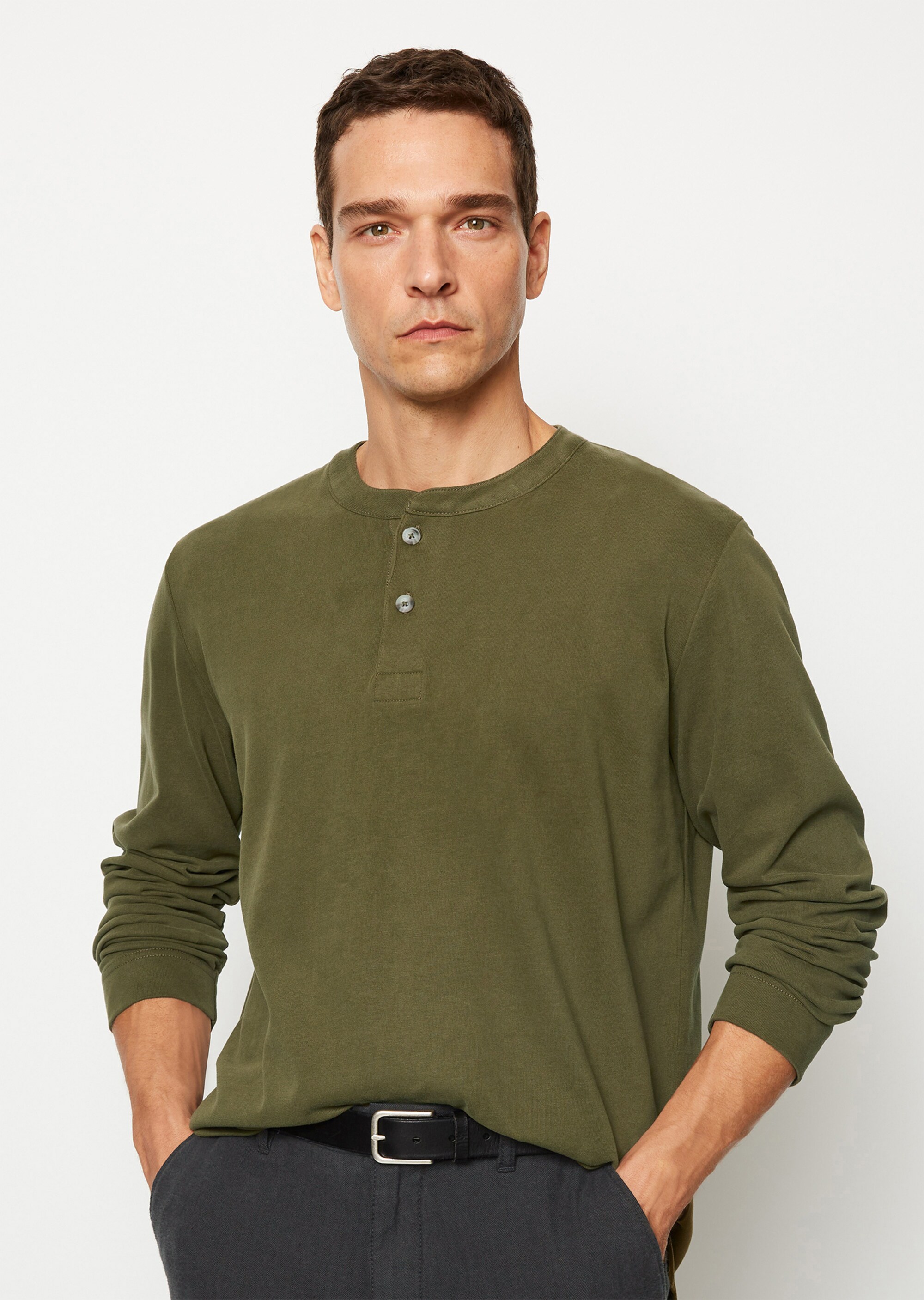 Serafino regular aus softem Heavy-Jersey