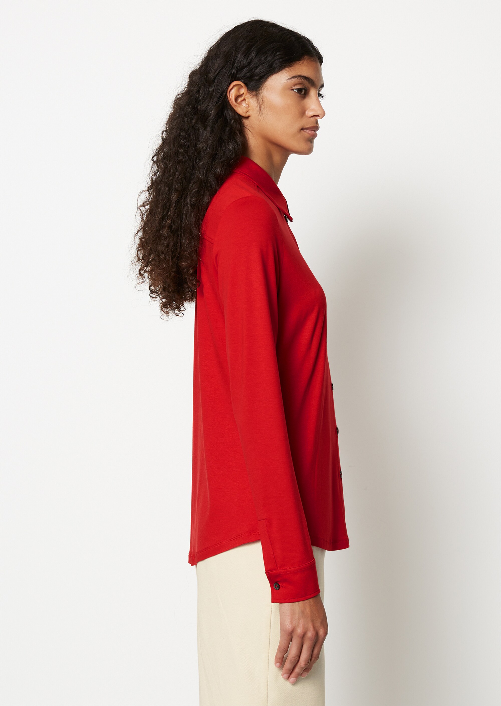 Jersey-Bluse regularaus LENZING™ ECOVERO™