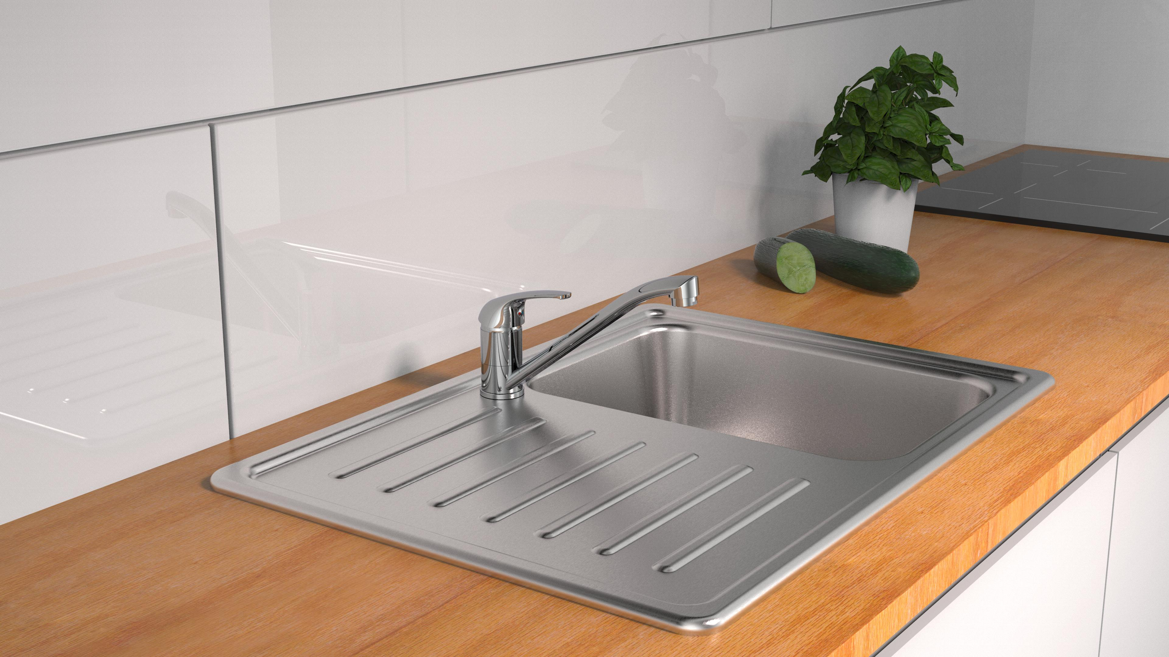 Schutte ATHOS PLUS ééngreepsmengkraan keuken, chroom
