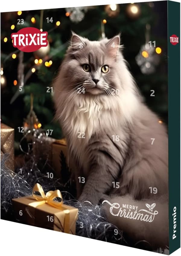 TRIXIE PREMIO julekalender for katter, 24,5 × 37 × 3,5 cm
