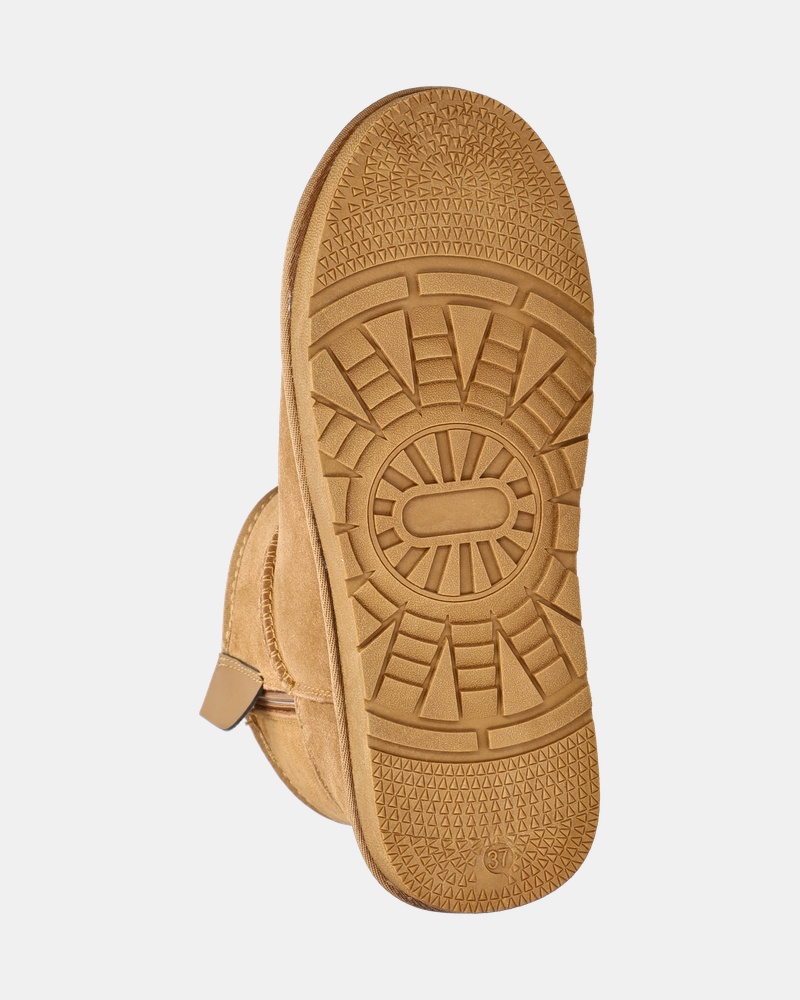 Nelson Gevoerde boots  - cognac