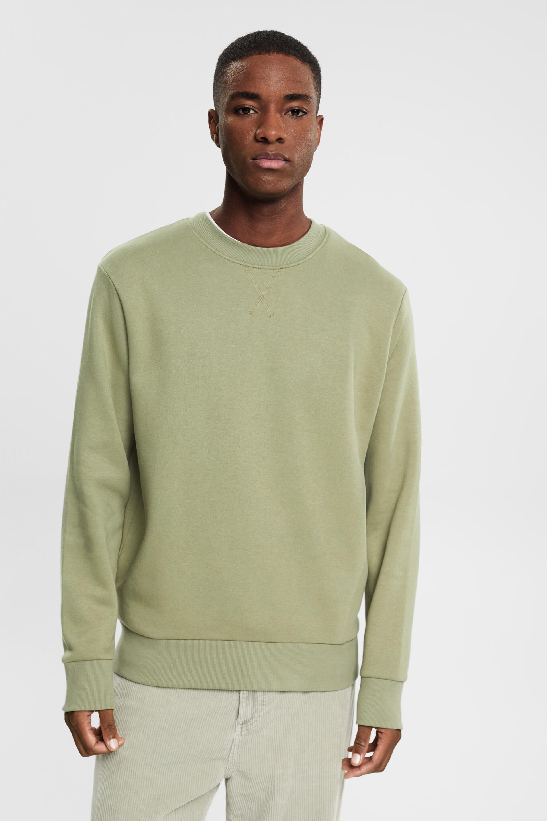 En matière recyclée le sweat-shirt unicolore