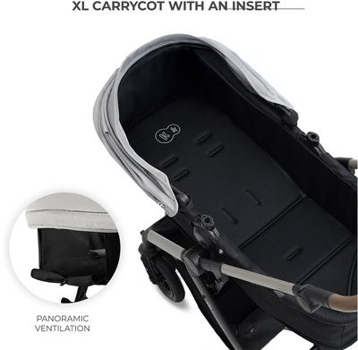 Kinderkraft MOOV 2 XL Air Kombivogn, Moonlight Grey