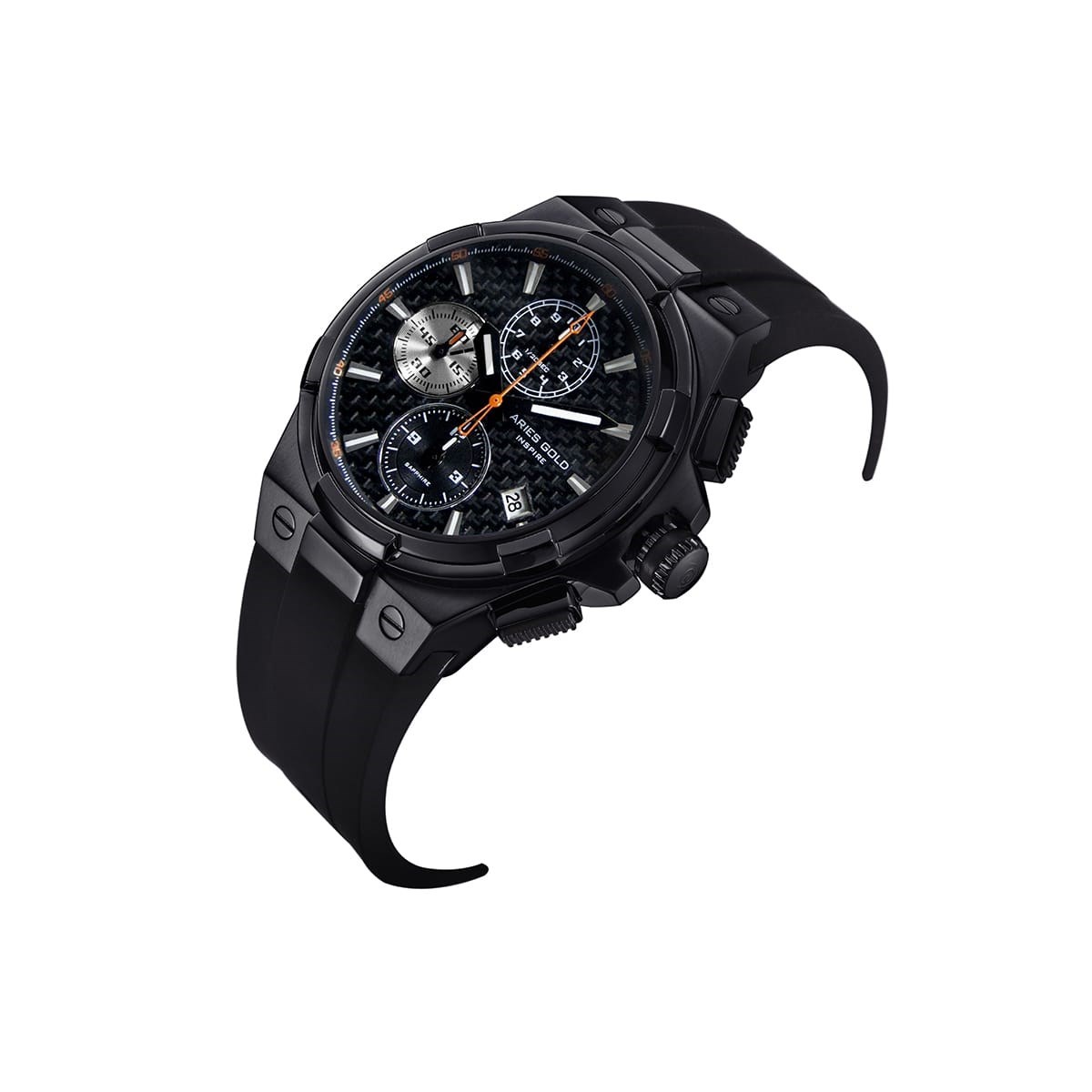 Montre chronographe bracelet silicone MONARCH