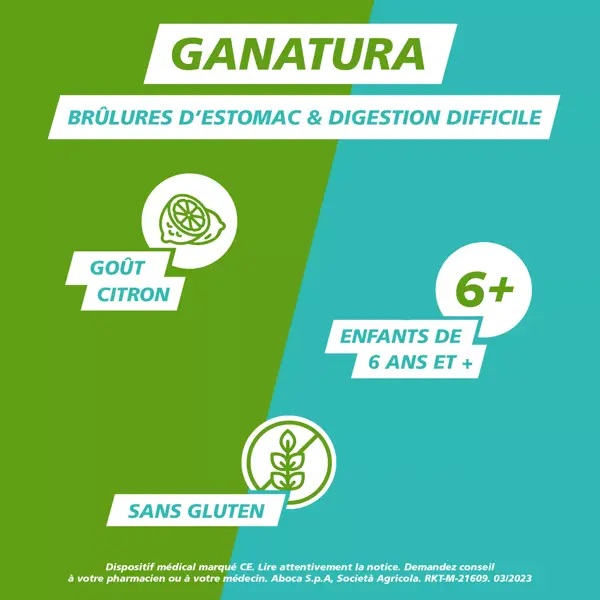 GANatura Alívio 100% Natural para Azia e Indigestão - 14 Sachês