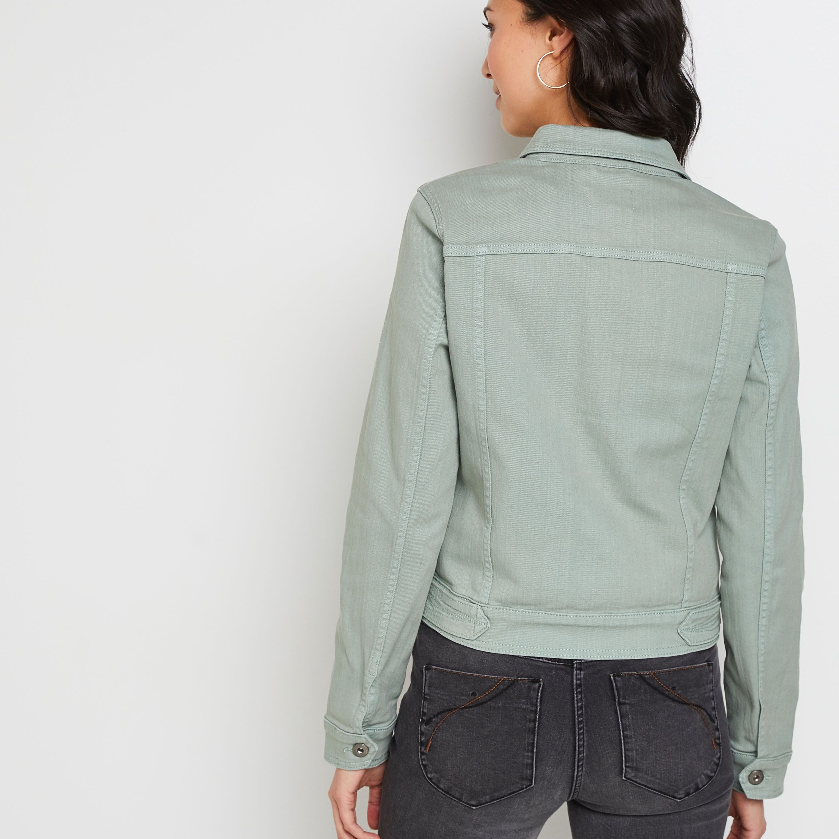 Veste en jean femme - KAKI