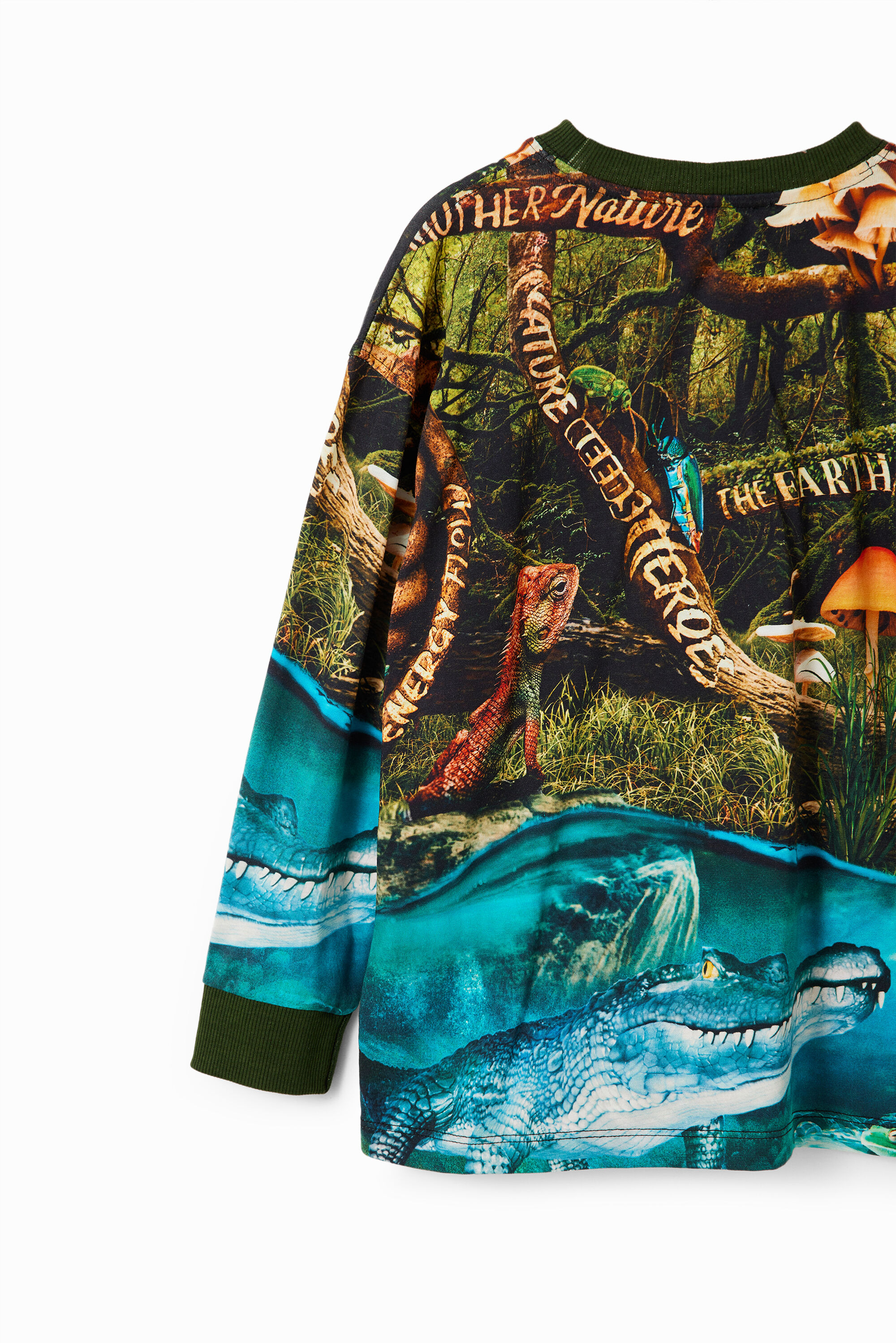 Camiseta com mensagens sobre a natureza