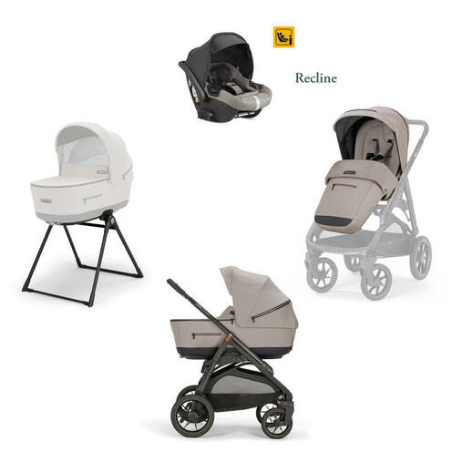 Poussette TRIO System Quattro Aptica XT Darwin Recline Tundra Beige - INGLESINA