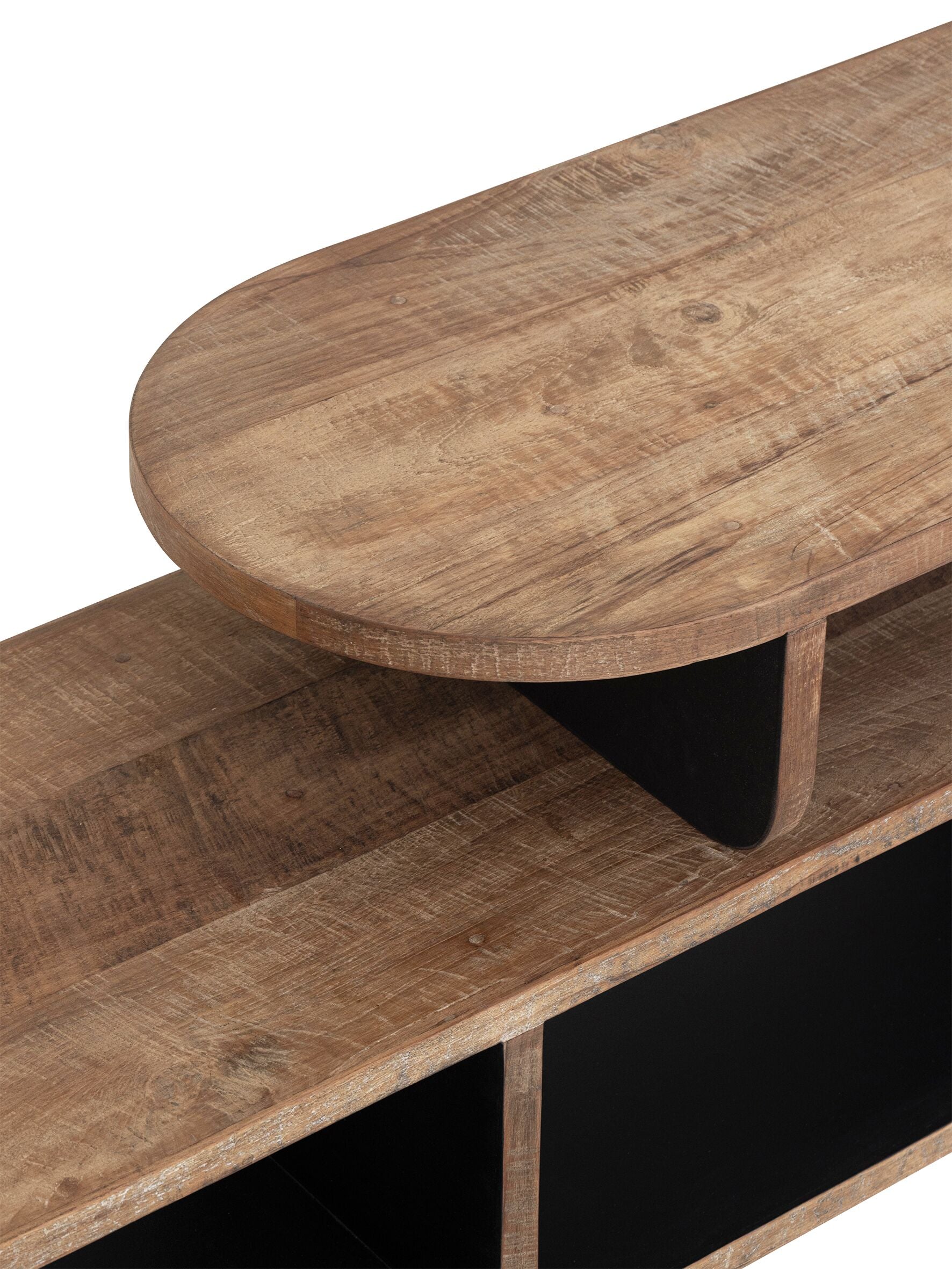 DTP Home TV stand Evo, extendable,45x150x40 cm, recycled teakwood