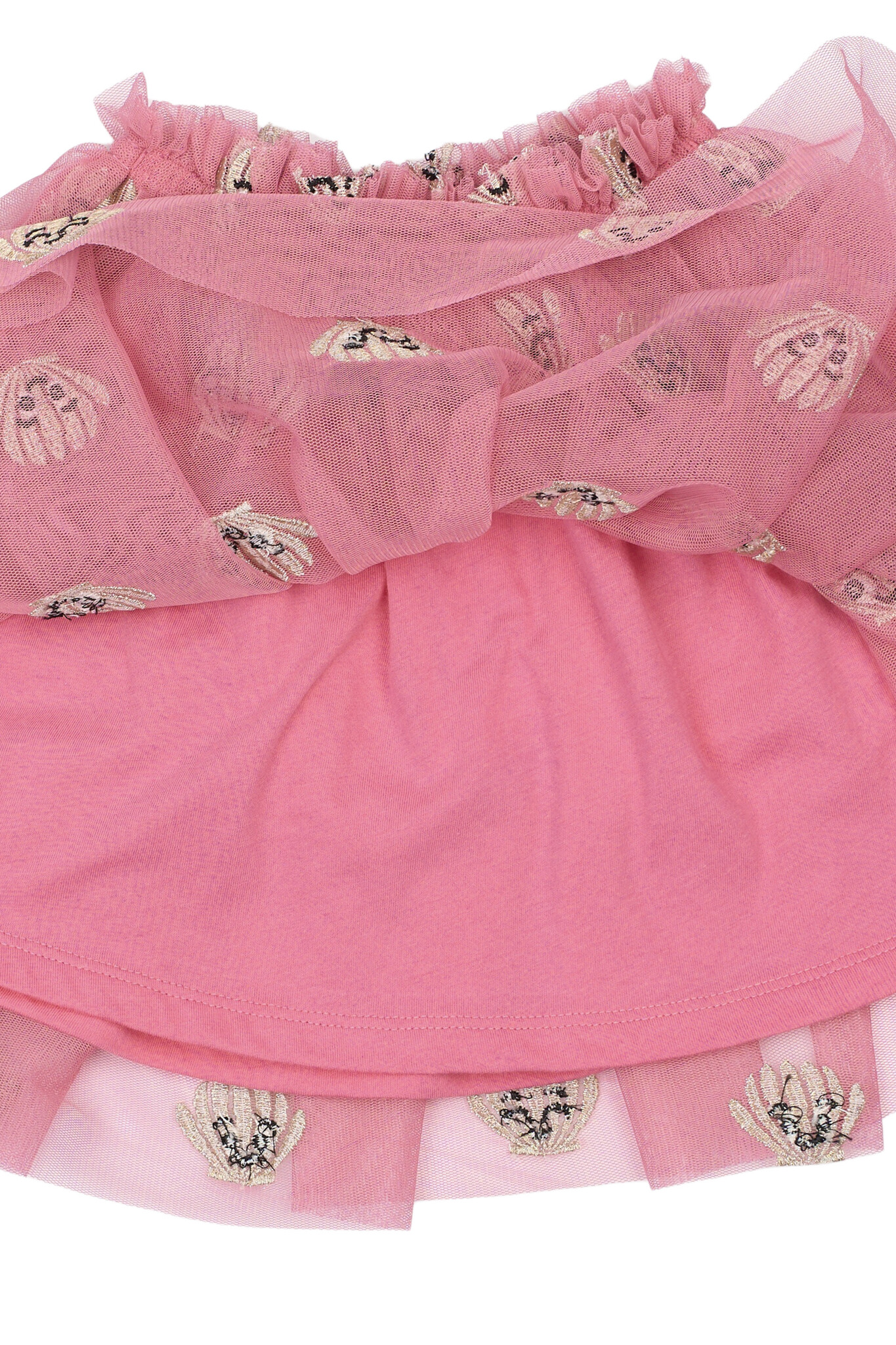 The New Siblings The New Siblings skirt Tulle cashmere rose emb