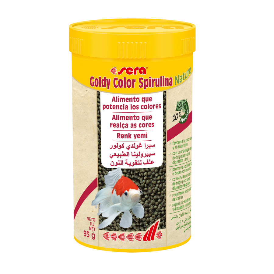 Alimento para Peixes Sera Goldy Color Spirulina Natural