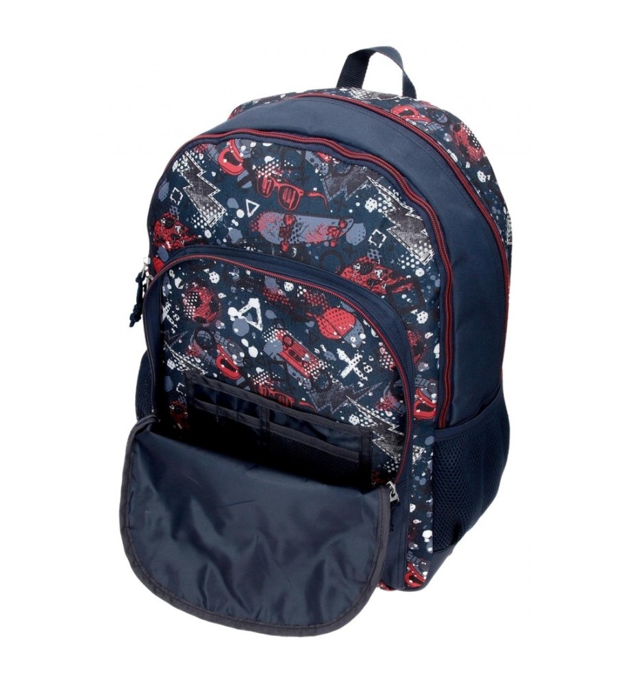 Movom Mochila escolar Movom Free time adaptable dos compartimento 46 cm marino