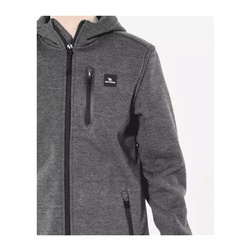 Sweat junior RIPCURL Anti Series Departed Zip -Boy Charcoal Marle