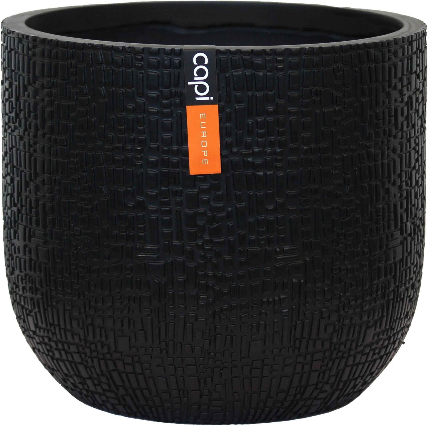 Capi Europe bloempot Nature Skin zwart D 14,2 H 13 cm