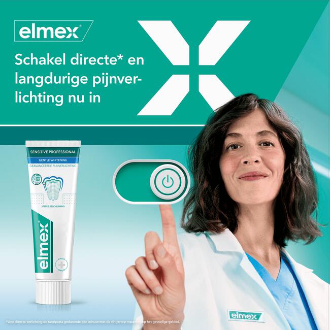 elmex® Sensitive Professional Gentle Whitening Tandpasta 75 ML