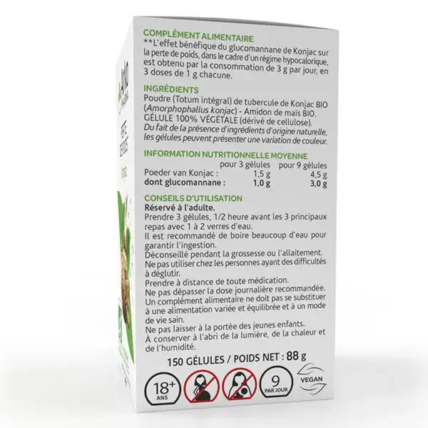 Arkopharma Arkogélules Konjac Orgânico 150 cápsulas