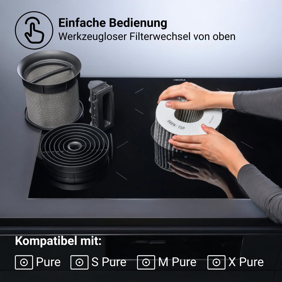BORA PUAKF Original Aktivkohlefilter für PURE Dunstabzug Ersatzfilter Zubehör