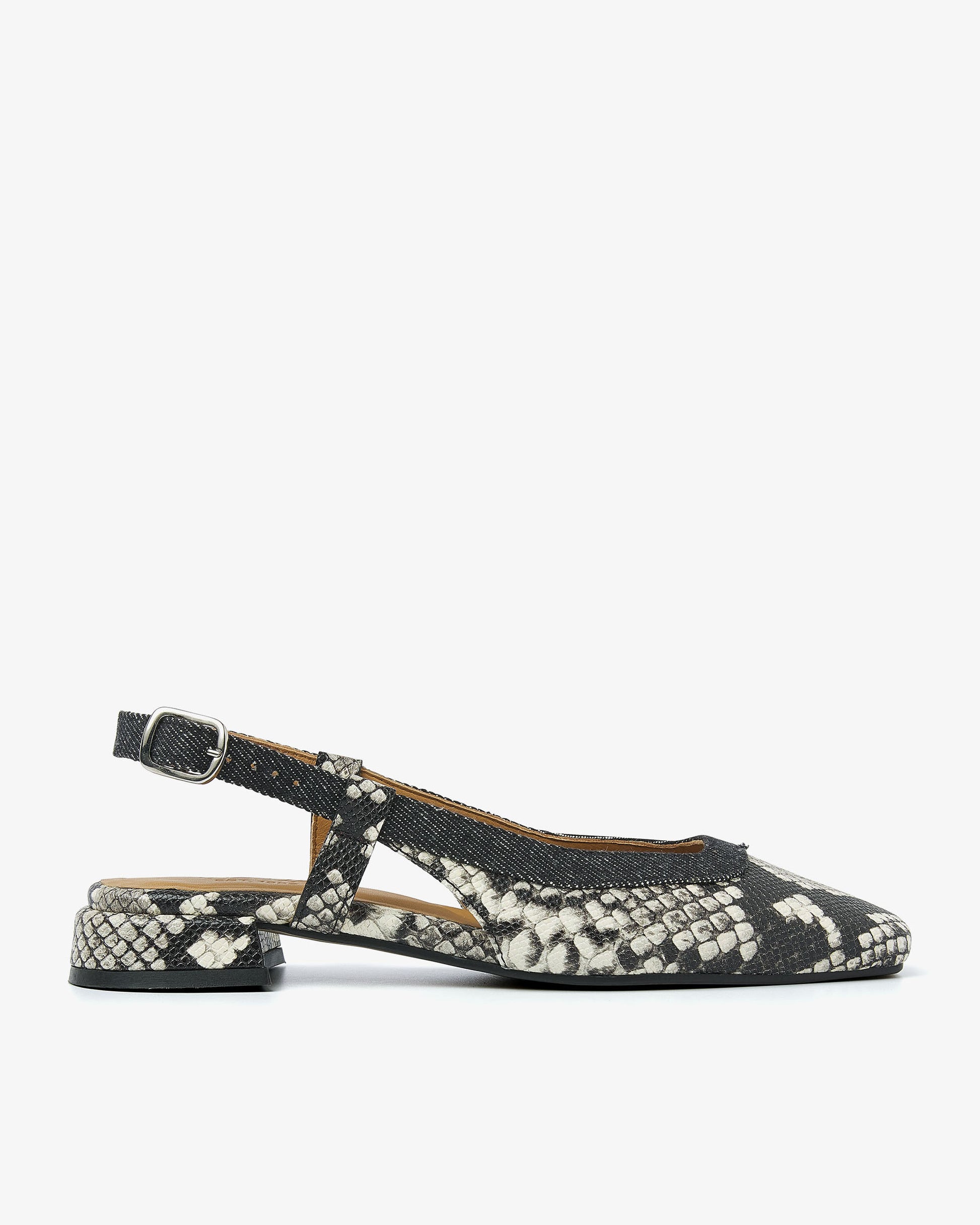 VIA VAI slangenprint slingbacks Julie Xena