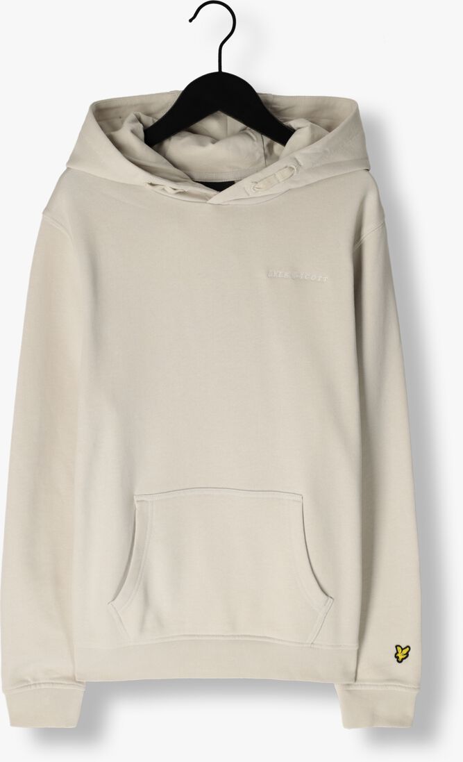 LYLE & SCOTT beige lyle & scott  script embroidered hoodie