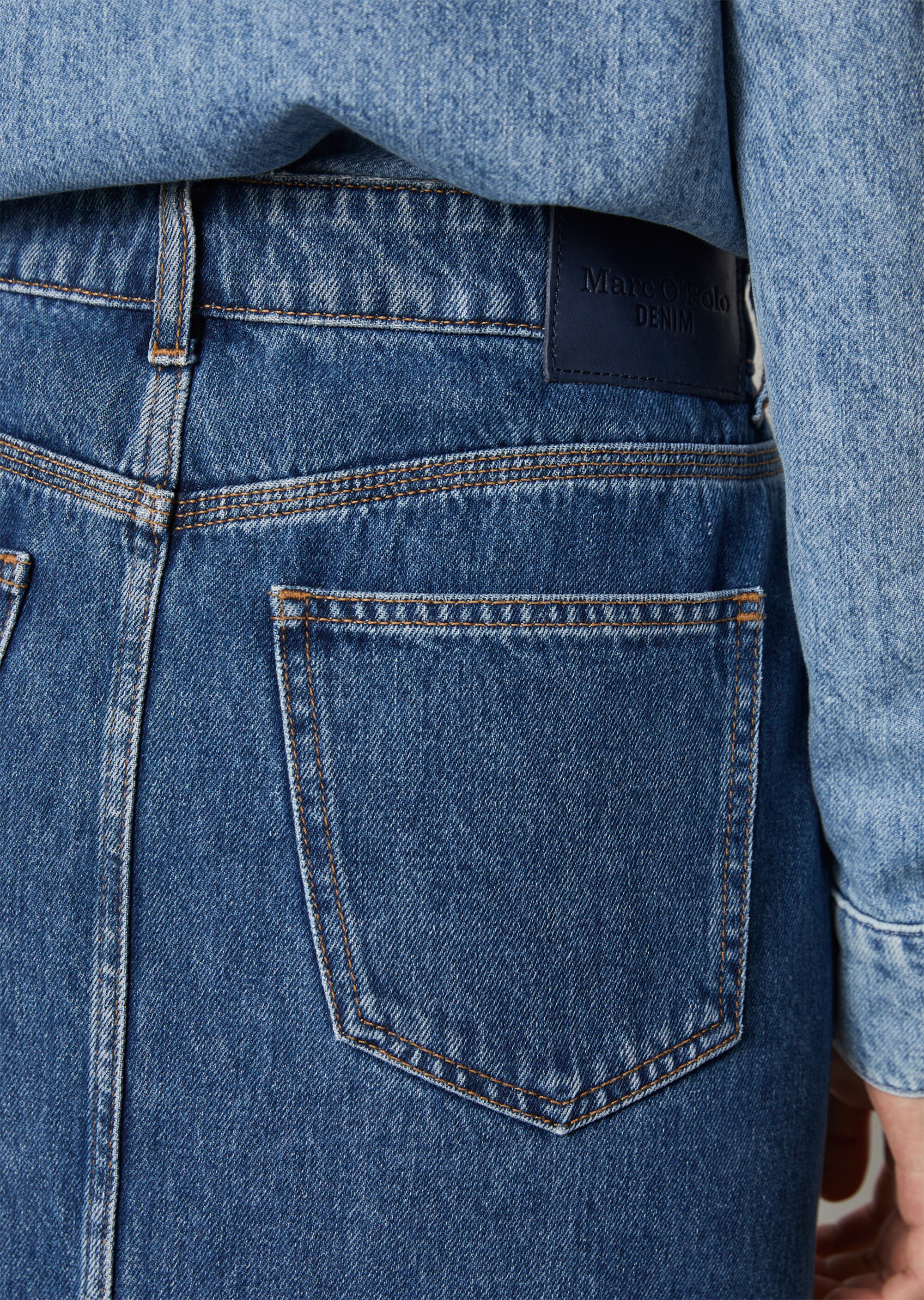Jeansrock relaxedohne Stretch-Anteil