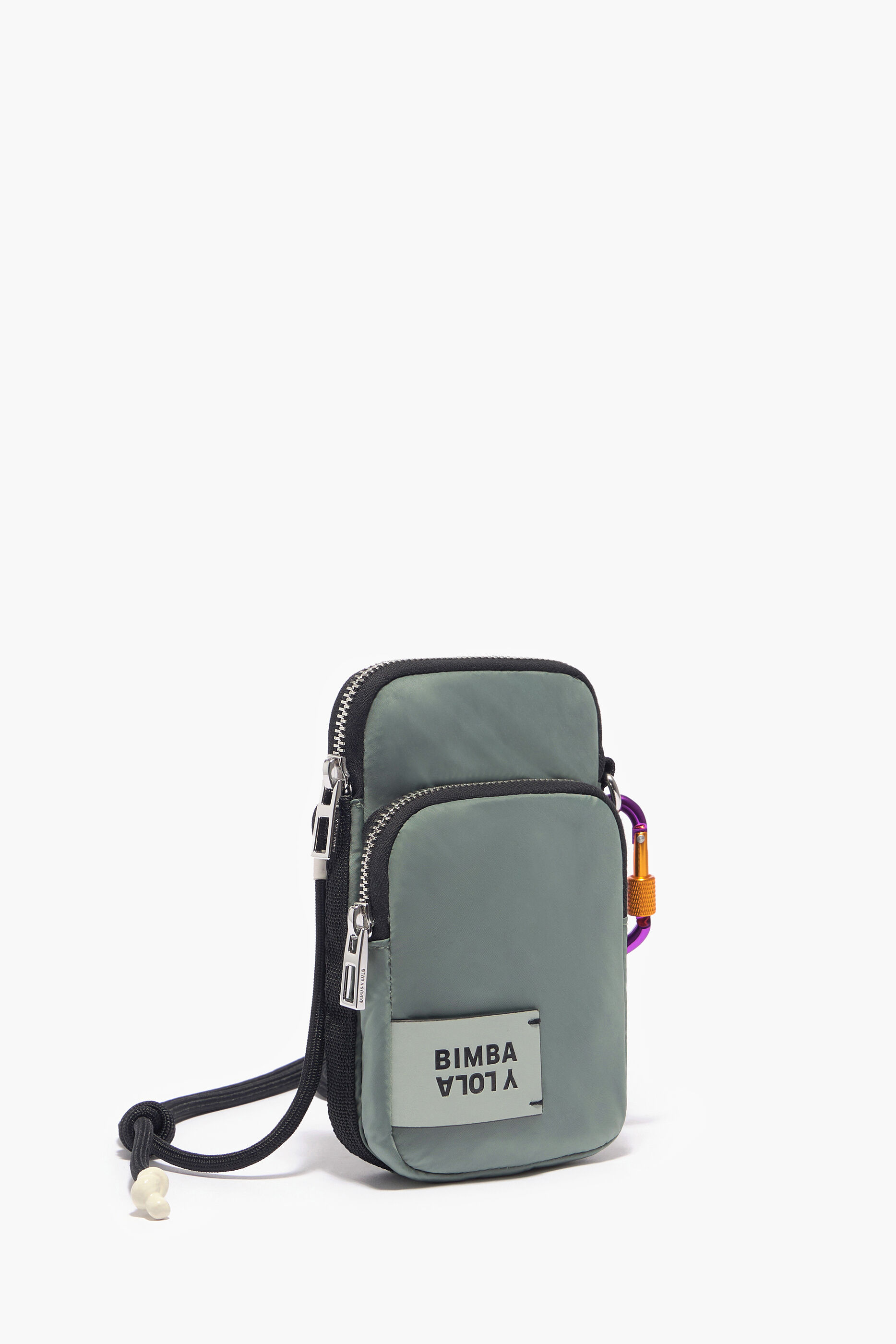 Mini bolsa, nylon verde claro
