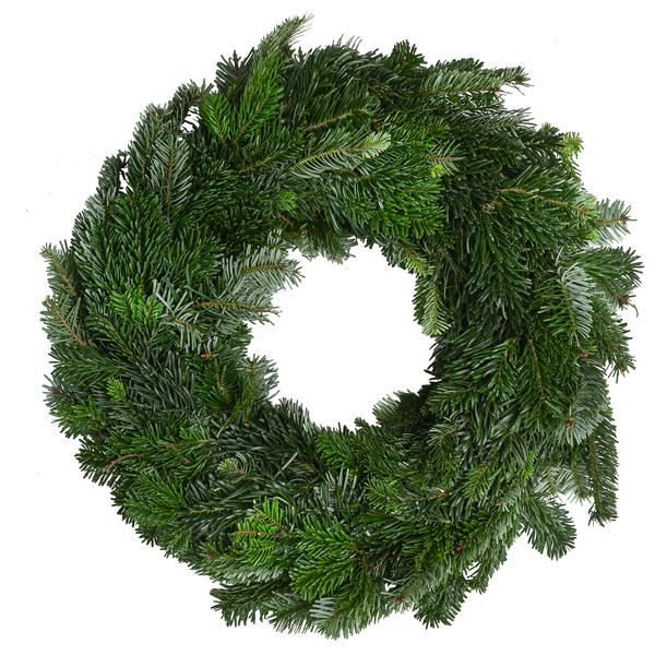 Adventskranz aus Nordmann-Tanne, beidseitig