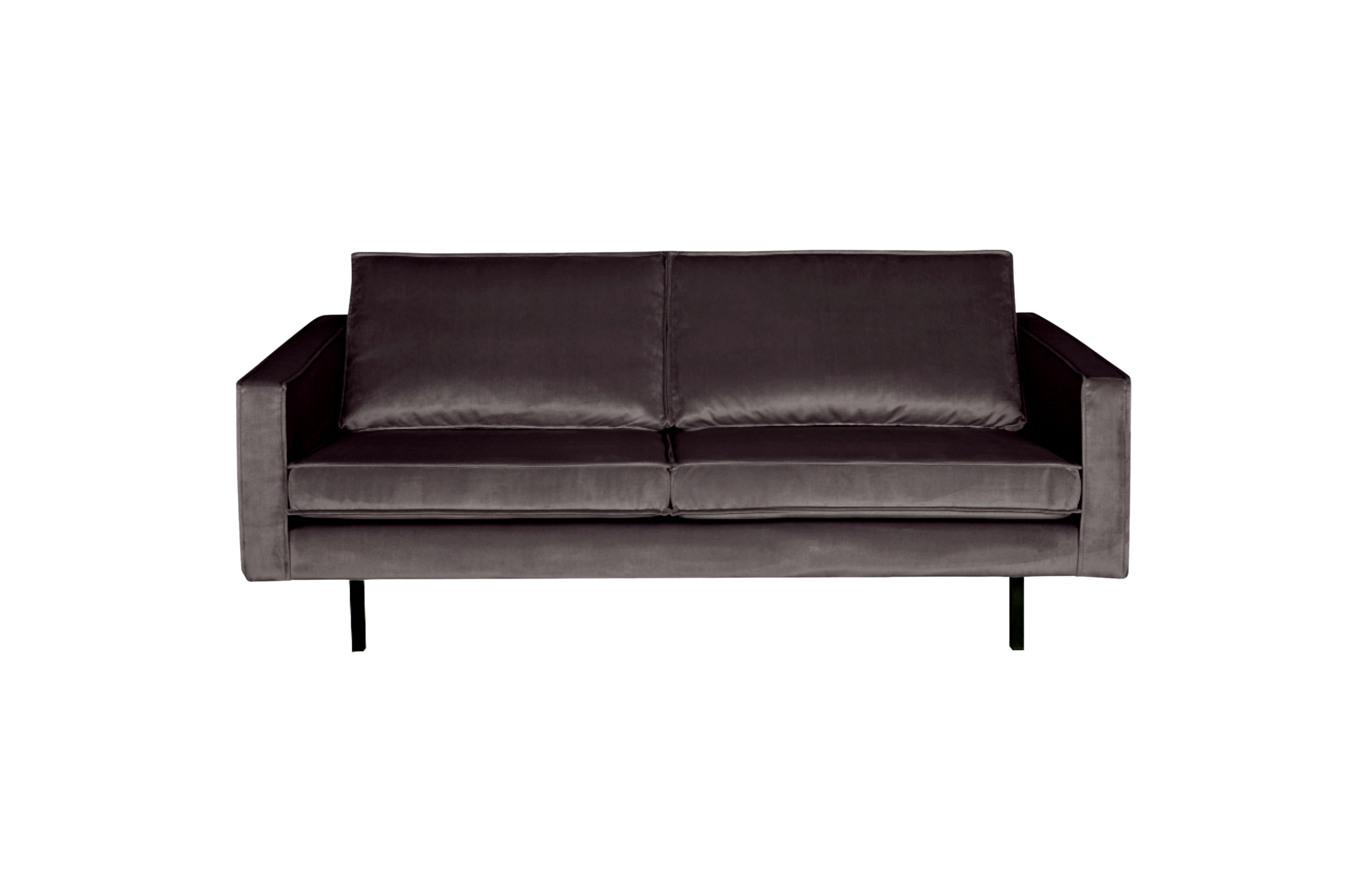 BePureHome 2,5-zitsbank Rodeo velvet Rodeo bank 2,5-zits velvet antraciet