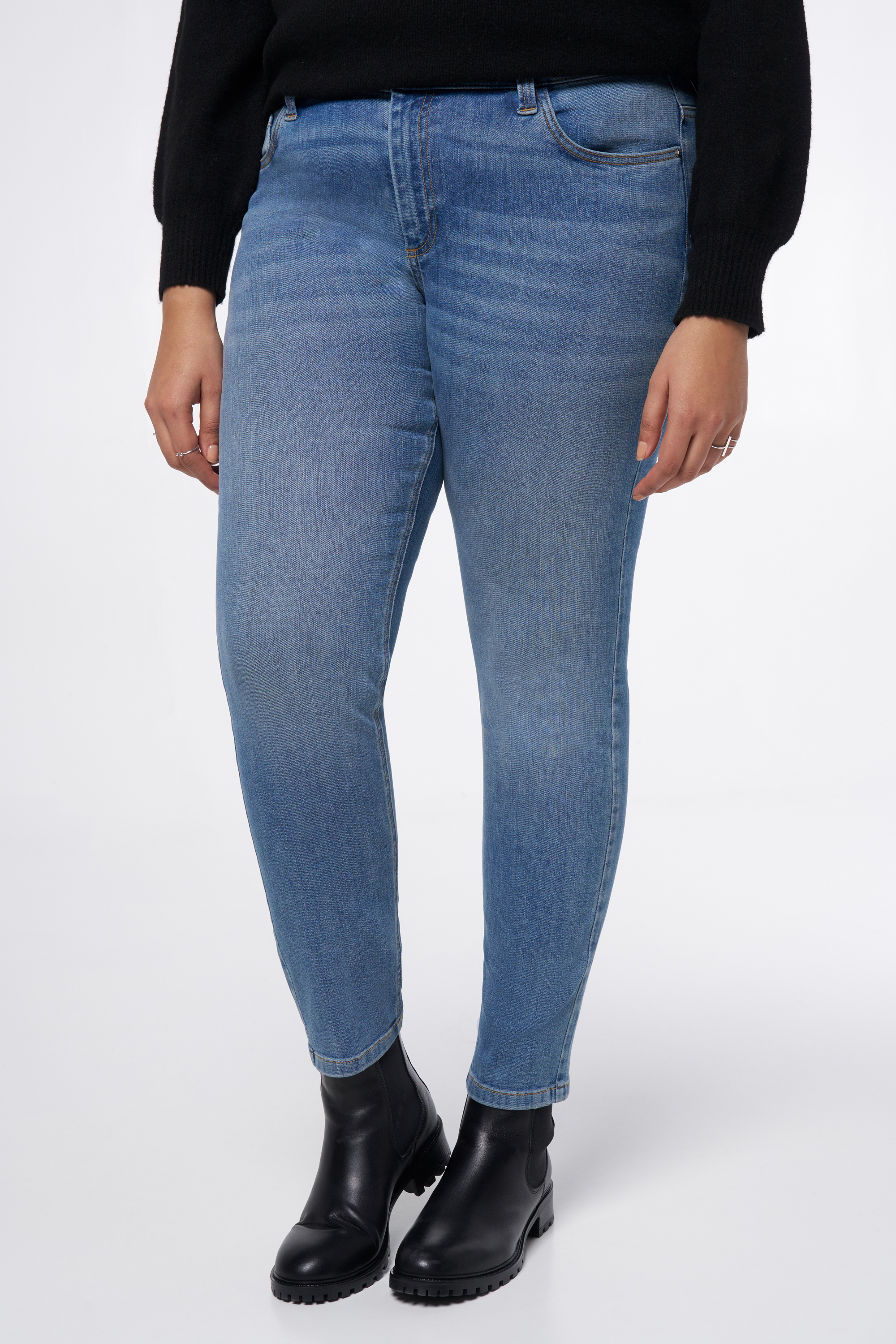Slim leg jeans IRIS met stretch Stonewash Denim
