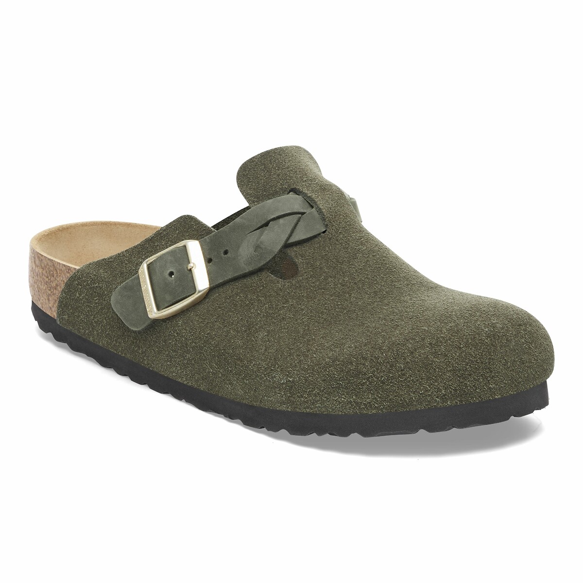 BIRKENSTOCK<br>Sapatos de camurça Boston Braided