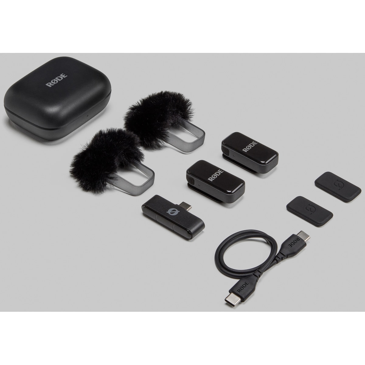 Røde Wireless Micro mikrofon og mottaker sett (USB-C, sort)