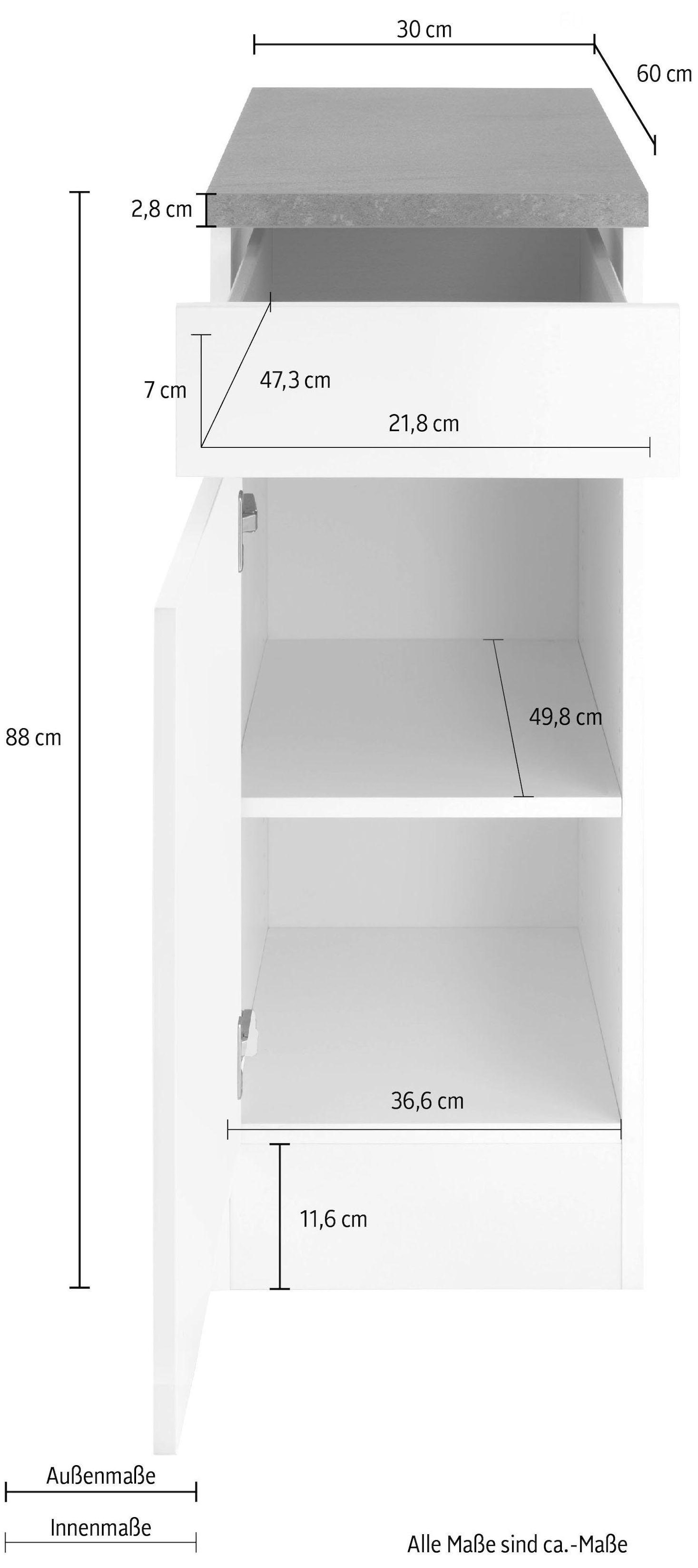 OPTIFIT Unterschrank »Roth« Breite 30 cm