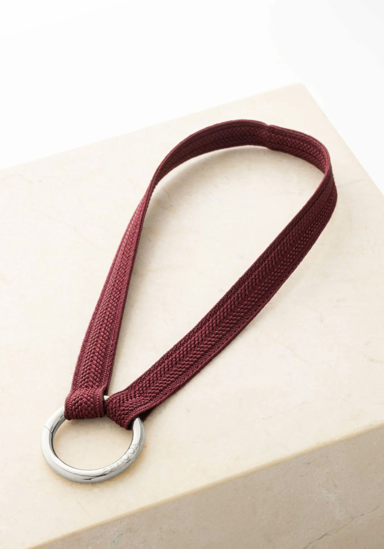 YOOMEE Mini-Schlüsselband Keychain Zahra Ruby Silver