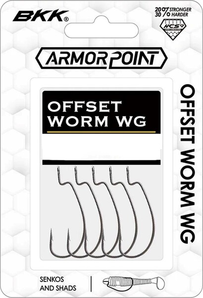 Hameçons Texans BKK Offset Worm WG Hook