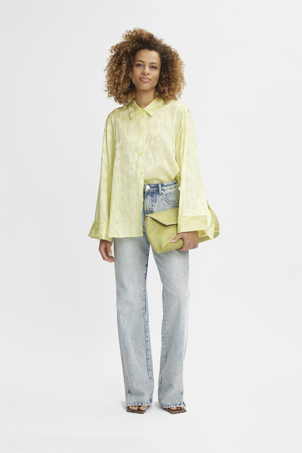 Gestuz AcidaGZ HW straight jeans Light blue acid wash