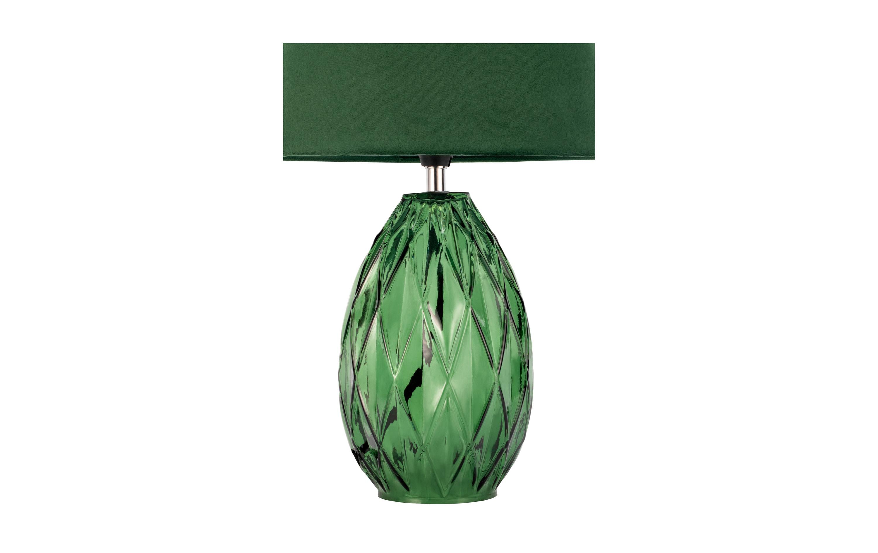 Tischleuchte Crystal Velvet 1x E14 GrünTischleuchte, Grün