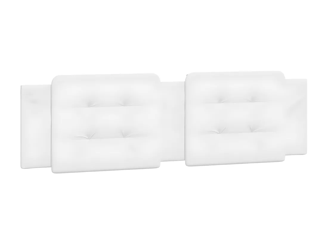 Coussin de tête de lit blanc 180 cm similicuir