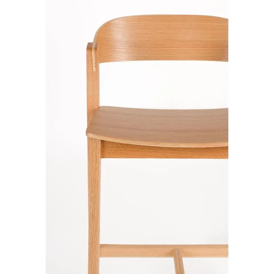 Housecraft Living Wooz Barkruk 65 cm Eikenhout Naturel