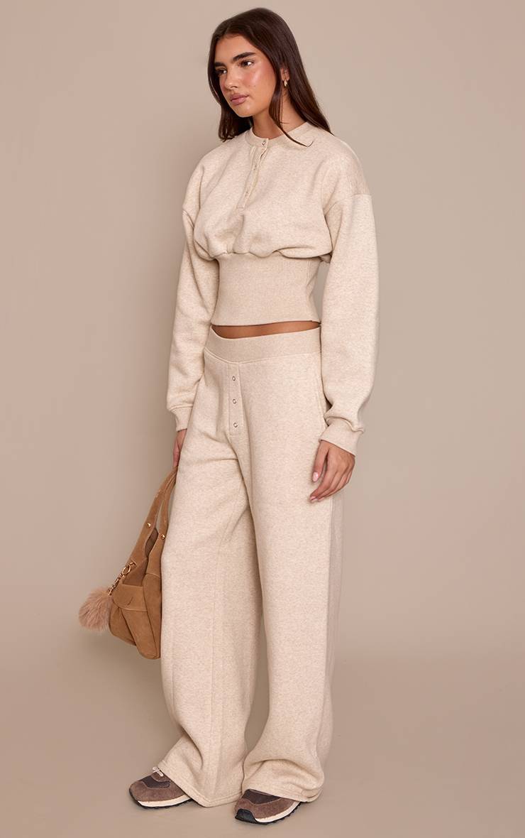 Avoine Joggers Taille Haute Coupe Droite