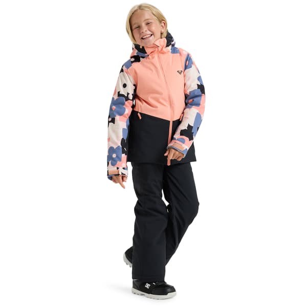 Veste de ski ROXY SILVERWINTER GIRL PINK SALT PRIMA