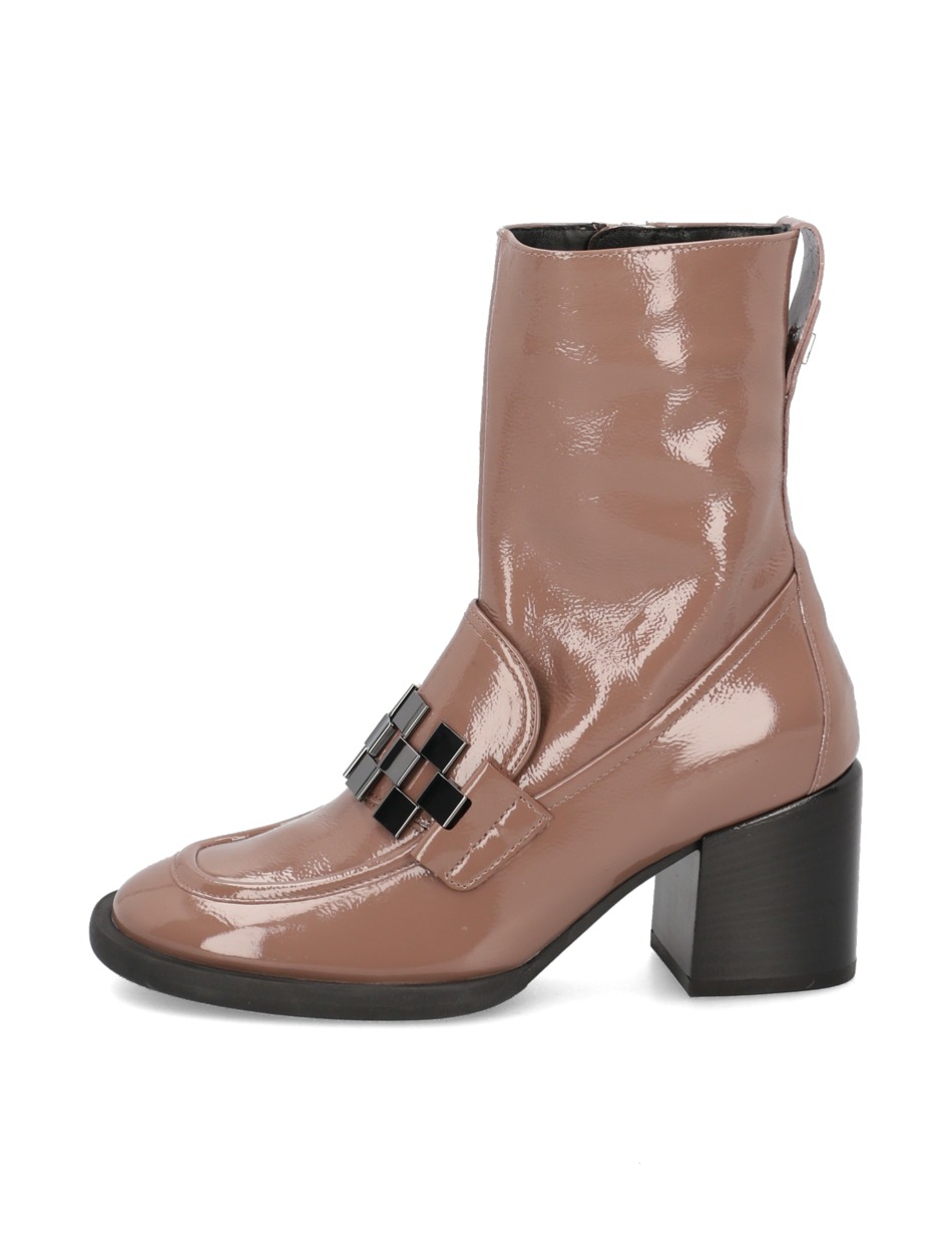 Lackleder Stiefelette