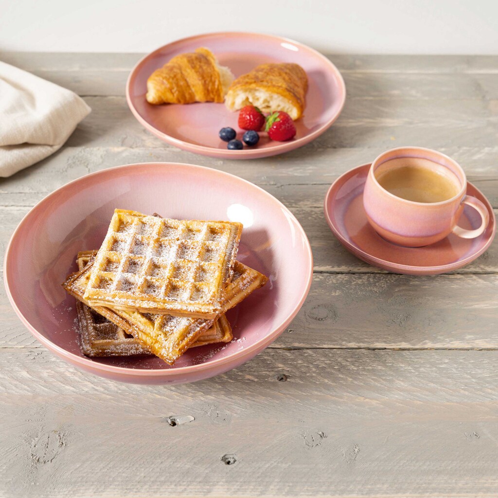 like. by Villeroy & Boch Kaffeeuntertassen Perlemor Coral ø 16,1 cm 6er Set