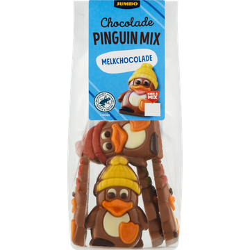 Jumbo Pinguin Mix Melkchocolade 120 g