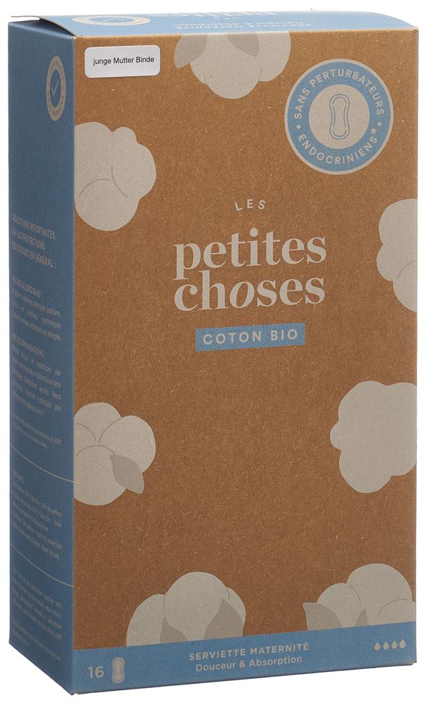 LES PETITES CHOSES junge Mutter Binde Bio Karton 16 Stk