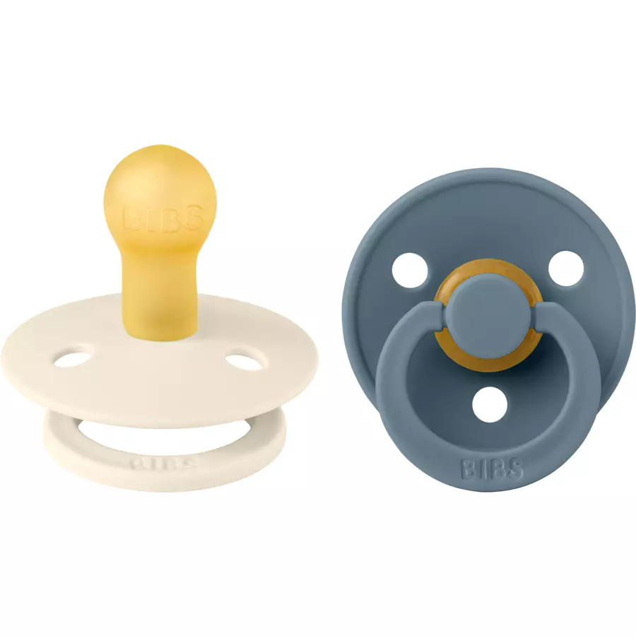 BIBS® Schnuller Colour Ivory & Petrol 0-6 Monate, 2 Stk.